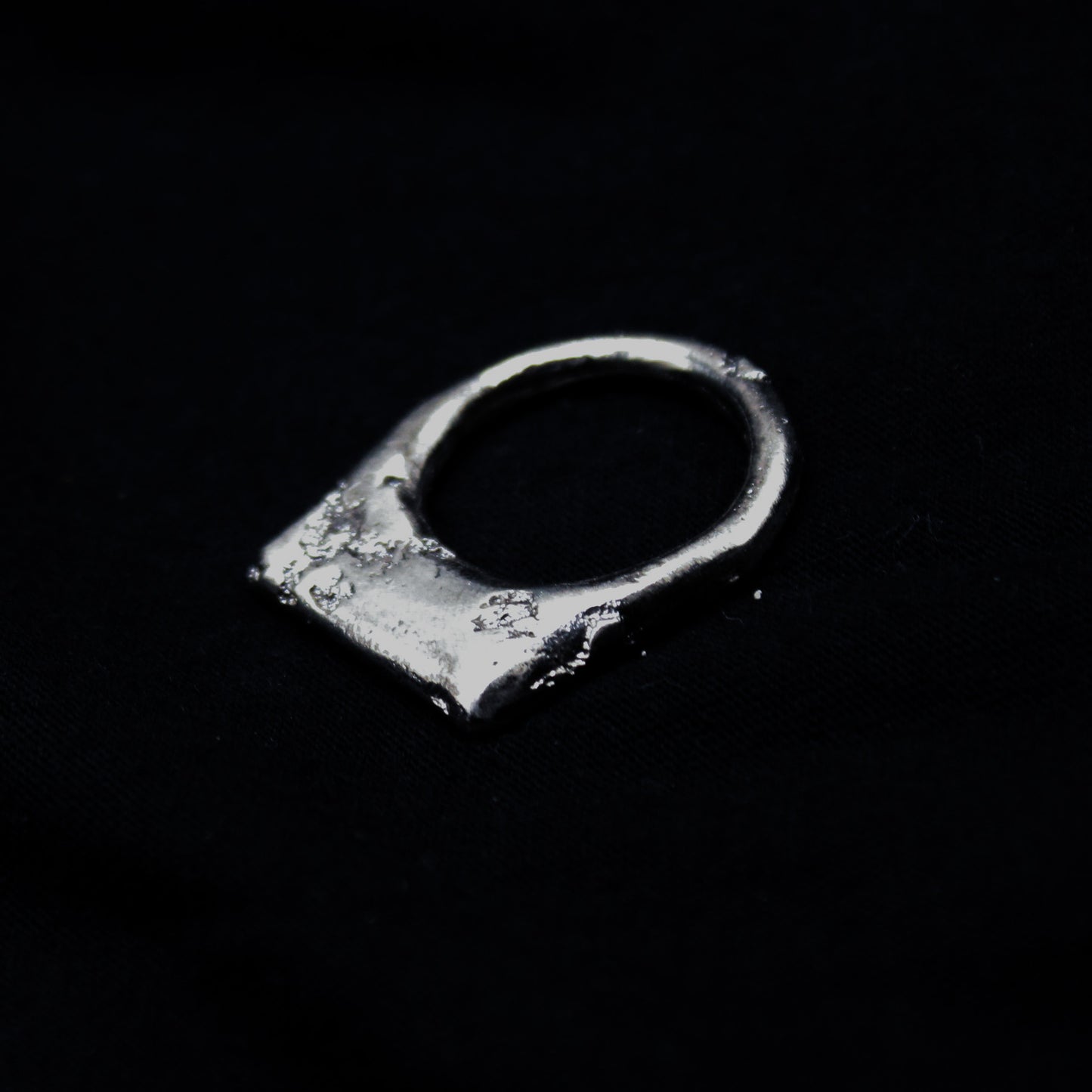 sand cast signet ring